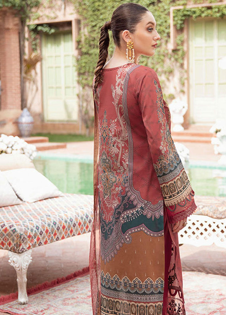 Mashaal by Ramsha Embroidered Lawn Suits Unstitched 3 Piece RSH22-ML5 L-510 - Luxury Collection