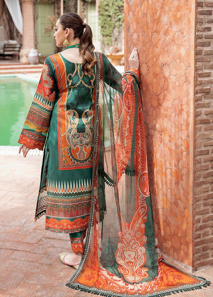 Mashaal by Ramsha Embroidered Lawn Suits Unstitched 3 Piece RSH22-ML5 L-512 - Luxury Collection