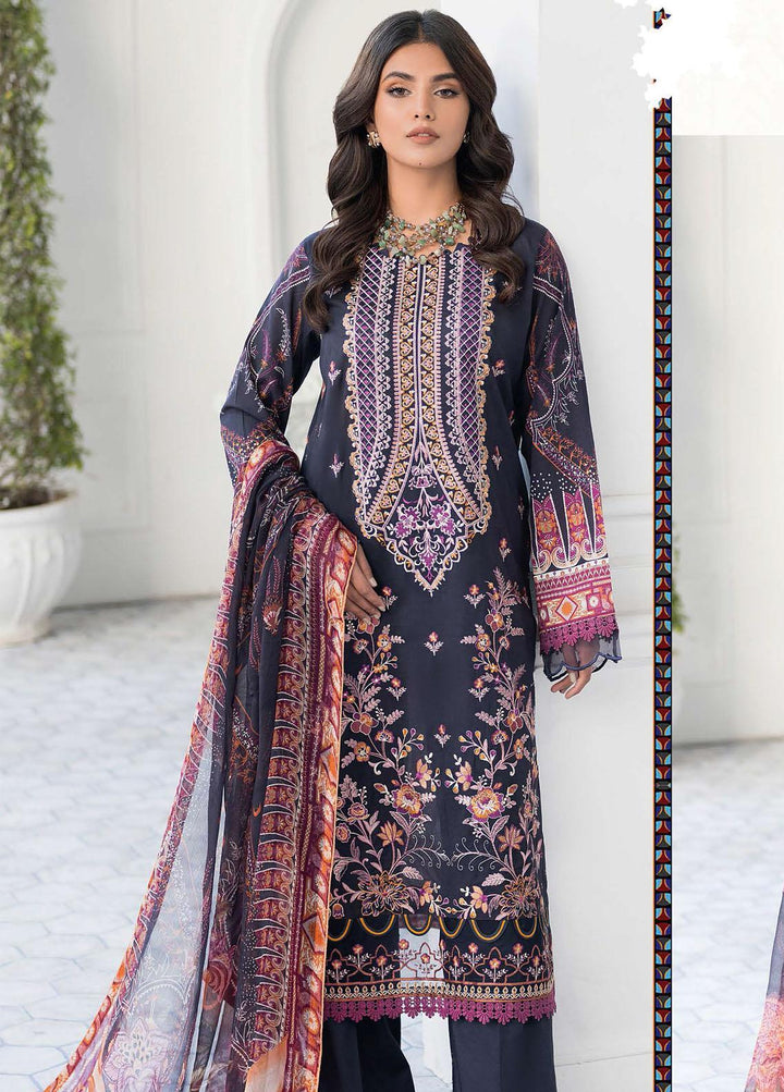 Mashaal by Ramsha Embroidered Lawn Suits Unstitched 3 Piece RSH23-ML6 L-601 - Luxury Collection
