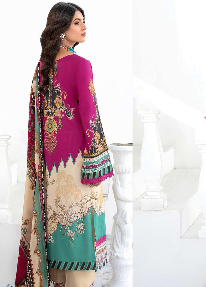 Mashaal by Ramsha Embroidered Lawn Suits Unstitched 3 Piece RSH23-ML6 L-602 - Luxury Collection