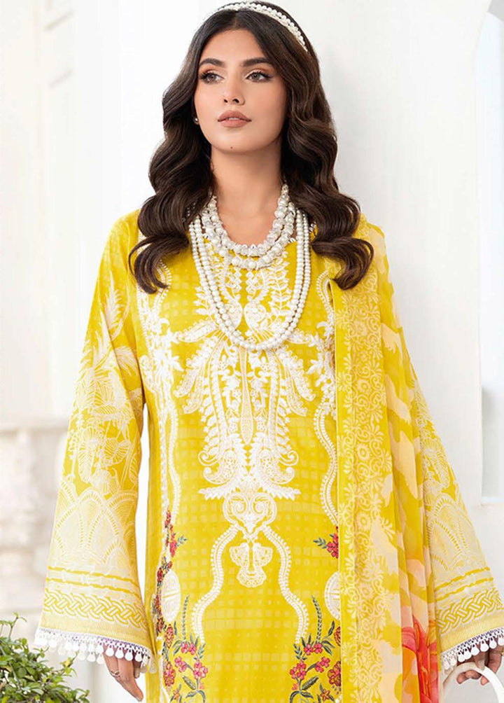 Mashaal by Ramsha Embroidered Lawn Suits Unstitched 3 Piece RSH23-ML6 L-606 - Luxury Collection