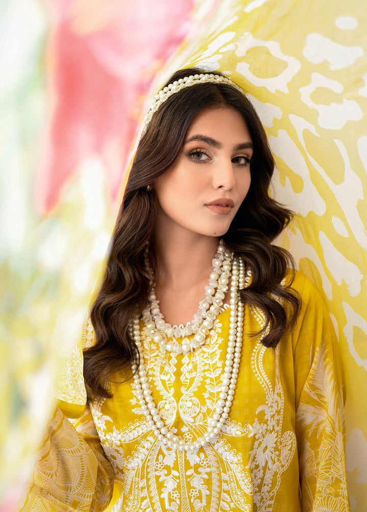 Mashaal by Ramsha Embroidered Lawn Suits Unstitched 3 Piece RSH23-ML6 L-606 - Luxury Collection