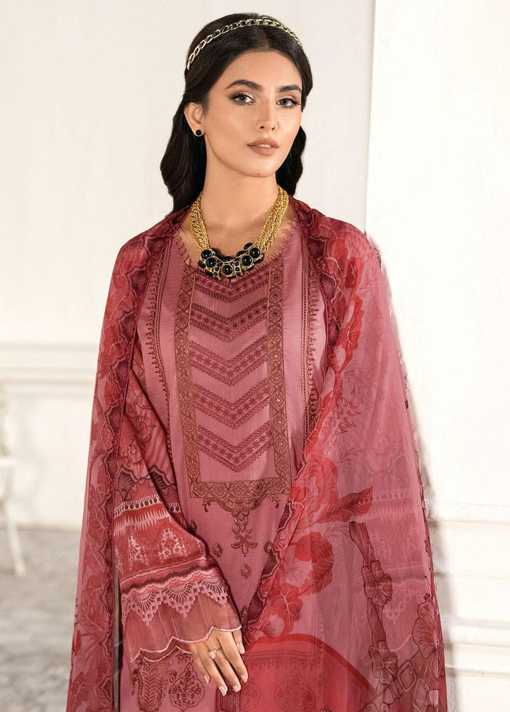 Mashaal by Ramsha Embroidered Lawn Suits Unstitched 3 Piece RSH23-ML6 L-607 - Luxury Collection