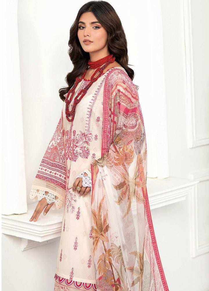 Mashaal by Ramsha Embroidered Lawn Suits Unstitched 3 Piece RSH23-ML6 L-610 - Luxury Collection