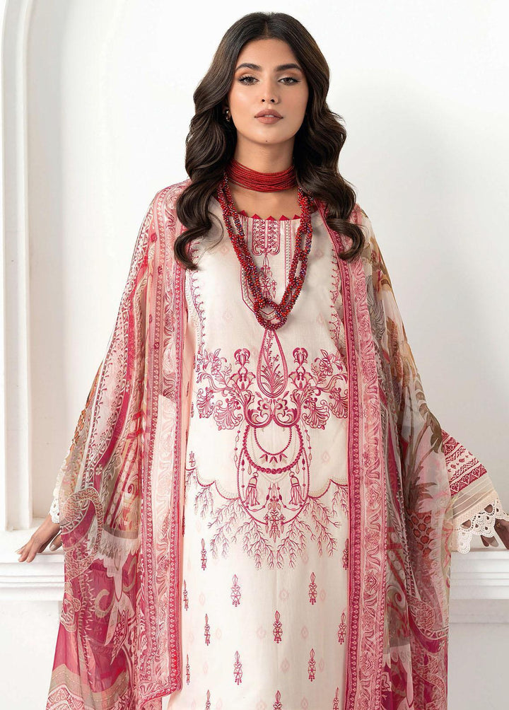 Mashaal by Ramsha Embroidered Lawn Suits Unstitched 3 Piece RSH23-ML6 L-610 - Luxury Collection