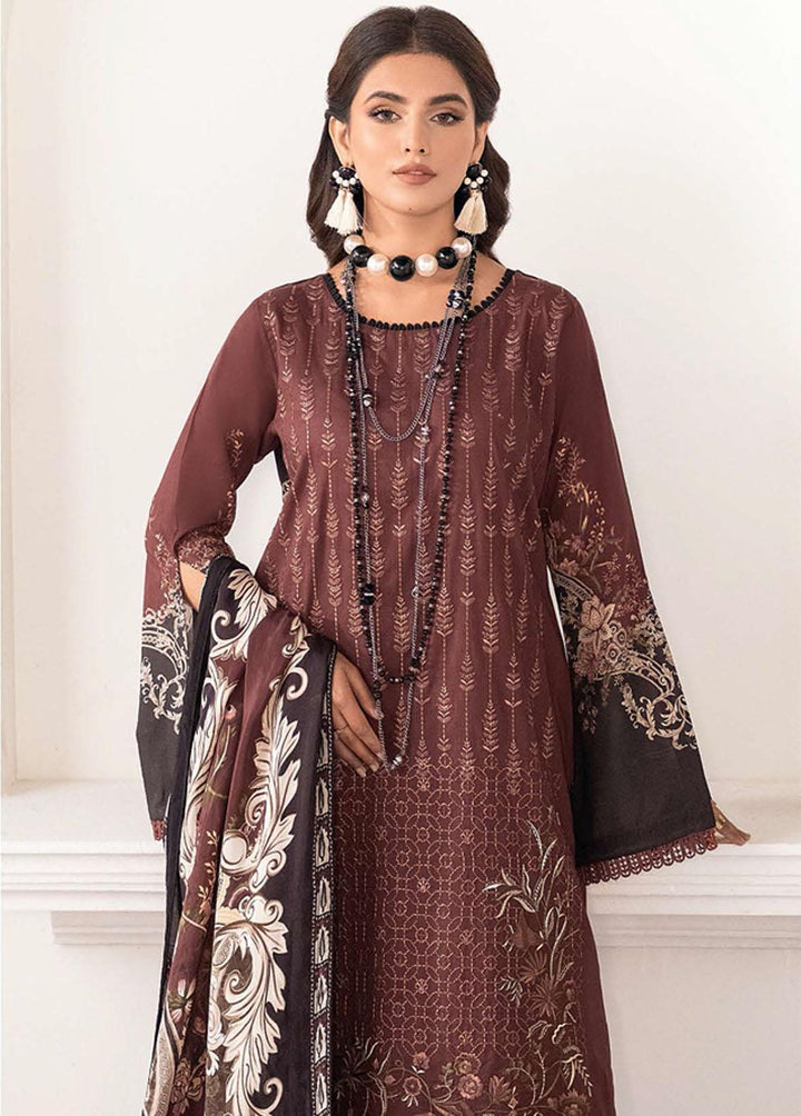 Mashaal by Ramsha Embroidered Lawn Suits Unstitched 3 Piece RSH23-ML6 L-611 - Luxury Collection