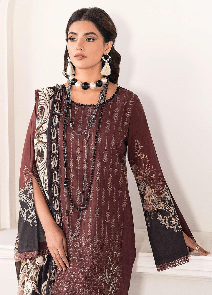 Mashaal by Ramsha Embroidered Lawn Suits Unstitched 3 Piece RSH23-ML6 L-611 - Luxury Collection