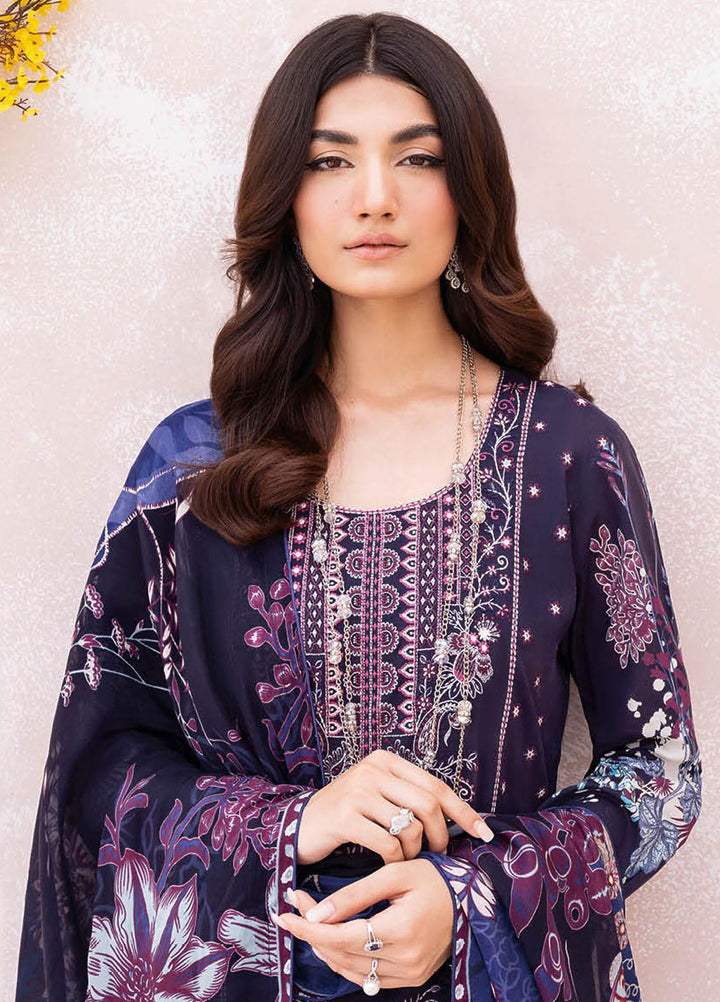 Mashaal By Ramsha Embroidered Lawn Suits Unstitched 3 Piece RSH23-ML7 L-701 - Luxury Collection