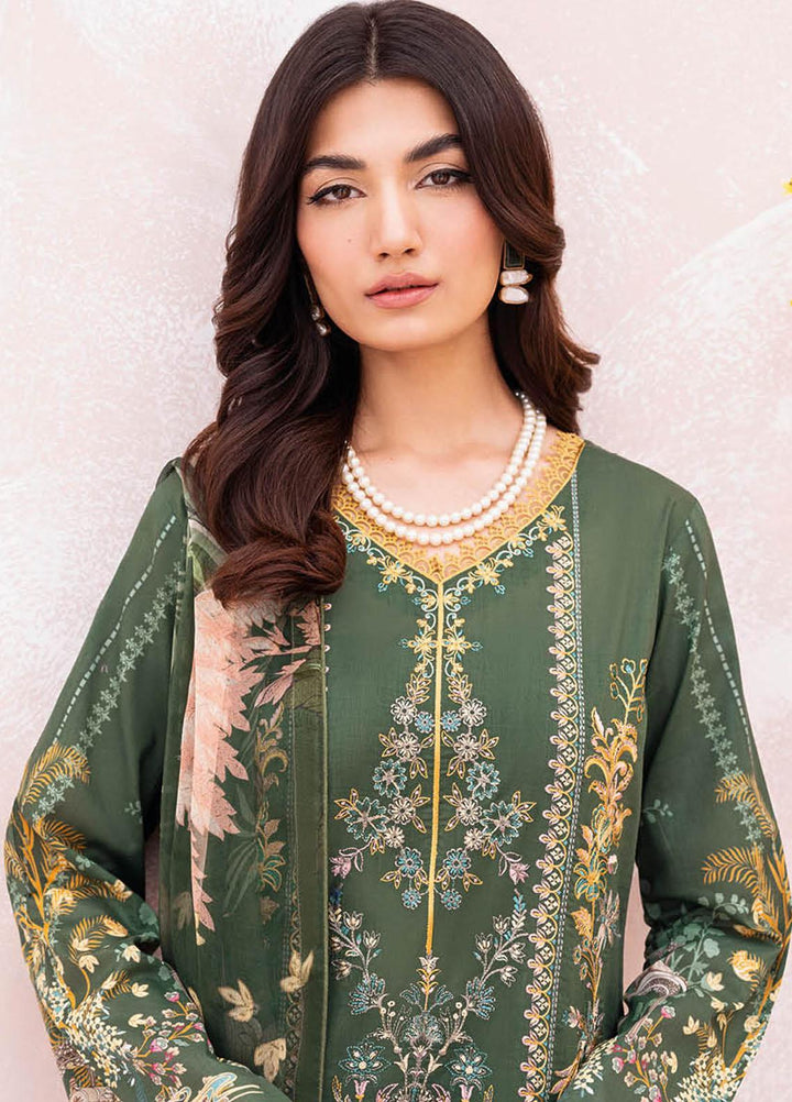Mashaal By Ramsha Embroidered Lawn Suits Unstitched 3 Piece RSH23-ML7 L-702 - Luxury Collection
