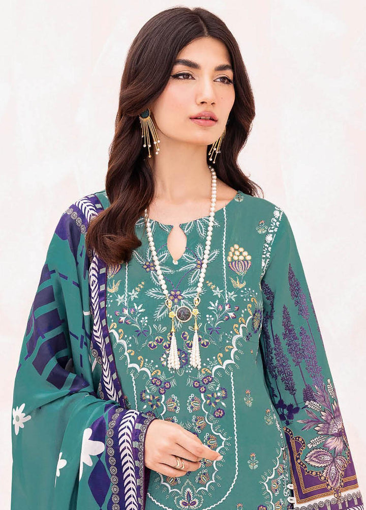 Mashaal By Ramsha Embroidered Lawn Suits Unstitched 3 Piece RSH23-ML7 L-705 - Luxury Collection