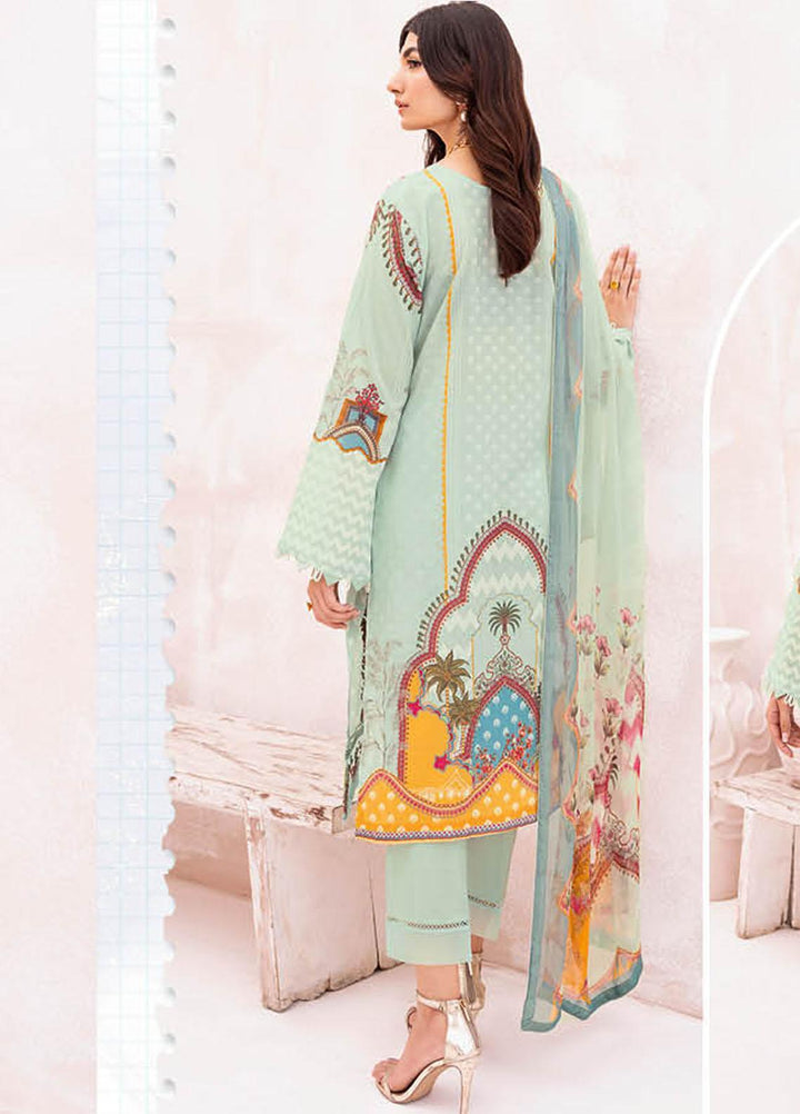 Mashaal By Ramsha Embroidered Lawn Suits Unstitched 3 Piece RSH23-ML7 L-708 - Luxury Collection