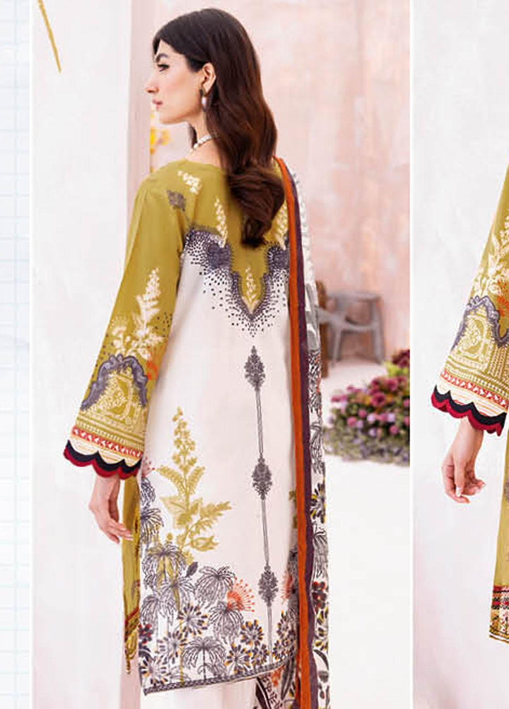Mashaal By Ramsha Embroidered Lawn Suits Unstitched 3 Piece RSH23-ML7 L-710 - Luxury Collection