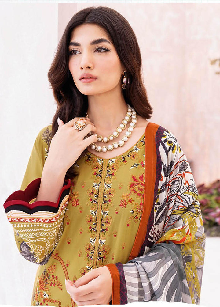 Mashaal By Ramsha Embroidered Lawn Suits Unstitched 3 Piece RSH23-ML7 L-710 - Luxury Collection