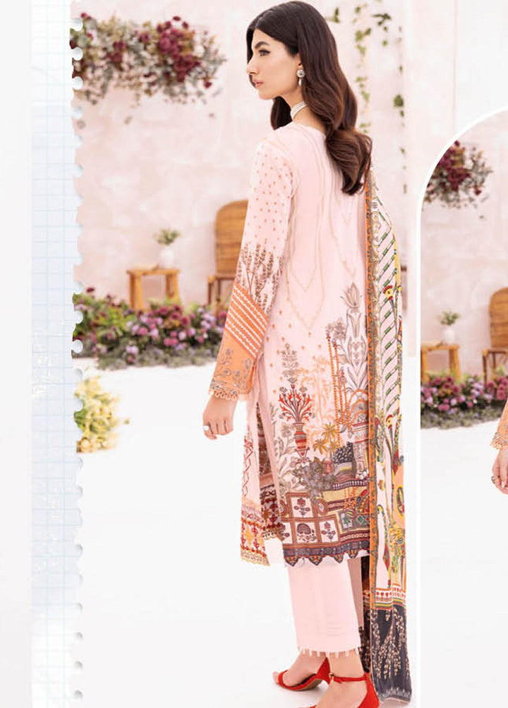 Mashaal By Ramsha Embroidered Lawn Suits Unstitched 3 Piece RSH23-ML7 L-712 - Luxury Collection