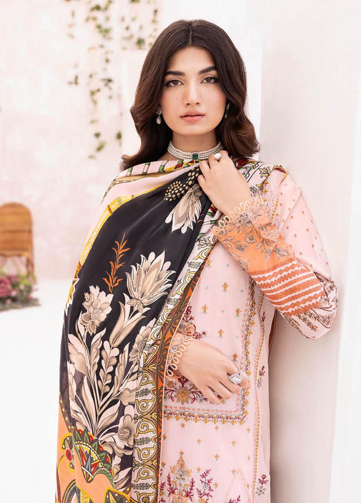 Mashaal By Ramsha Embroidered Lawn Suits Unstitched 3 Piece RSH23-ML7 L-712 - Luxury Collection
