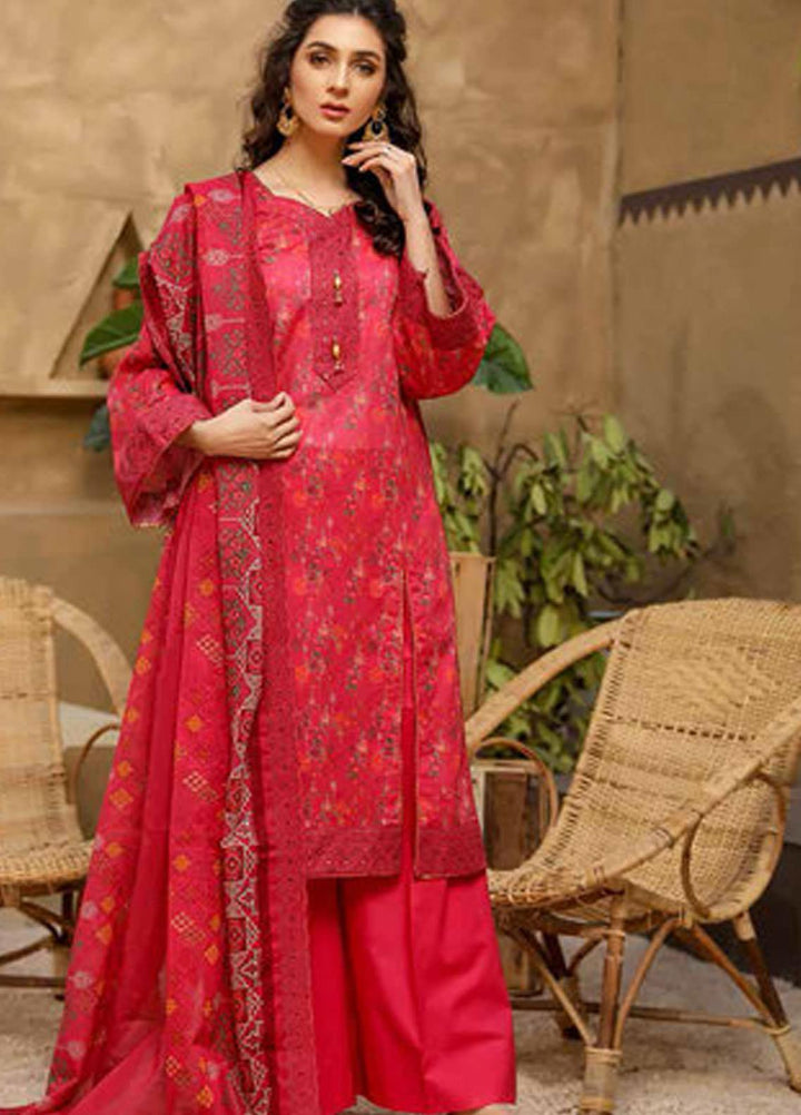 Mashal by Riaz Arts Embroidered Lawn Suits Unstitched 3 Piece RA21MH ML-01 - Summer Collection