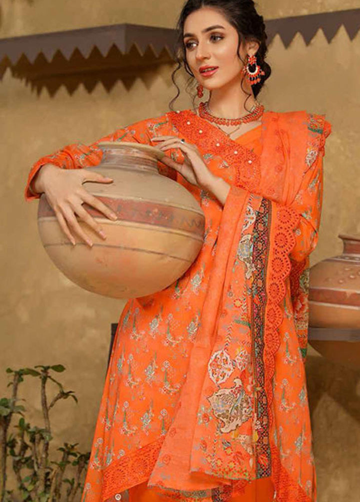 Mashal by Riaz Arts Embroidered Lawn Suits Unstitched 3 Piece RA21MH ML-05 - Summer Collection