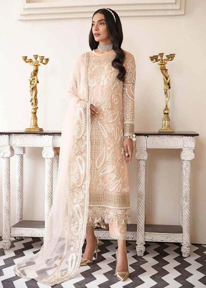 Mashal-e-Mahtaab By Serene Embroidered Chiffon Suits Unstitched 3 Piece S-1060 Fitoor - Summer Collection