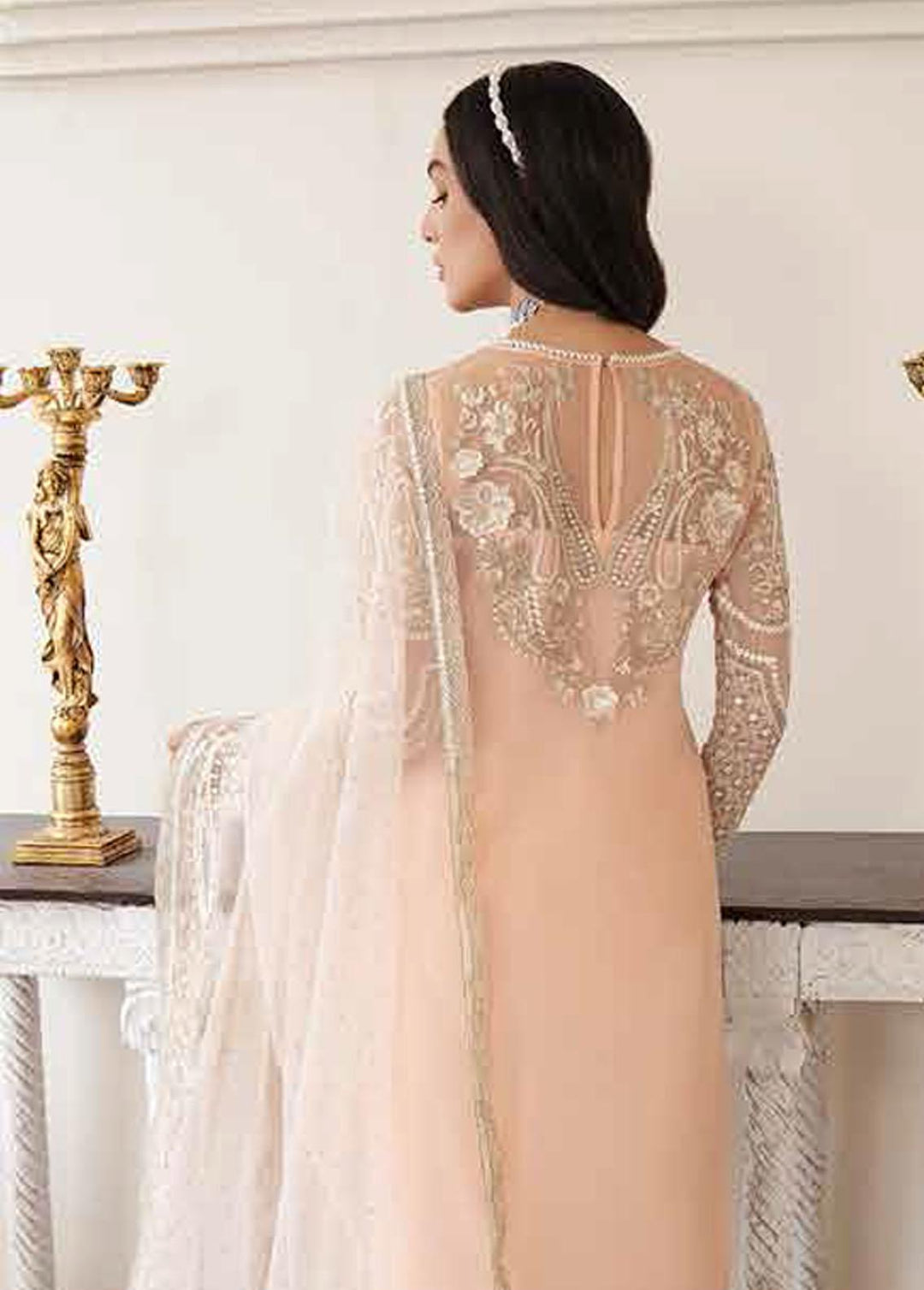 Mashal-e-Mahtaab By Serene Embroidered Chiffon Suits Unstitched 3 Piece S-1060 Fitoor - Summer Collection