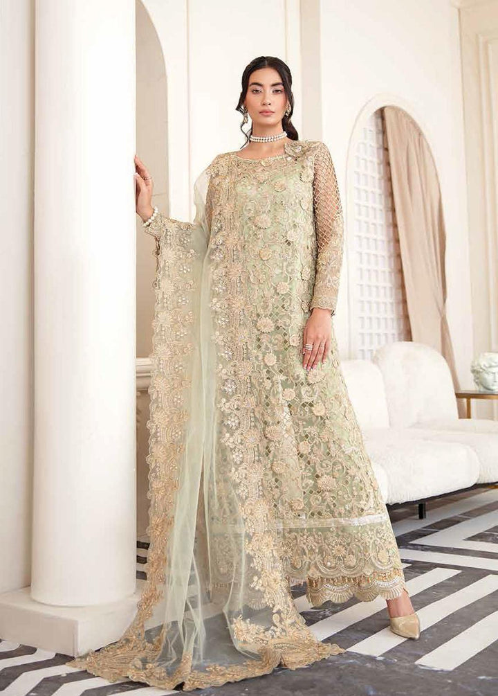 Mashal-e-Mahtaab By Serene Embroidered Organza Suits Unstitched 3 Piece S-1057 Sardast - Summer Collection
