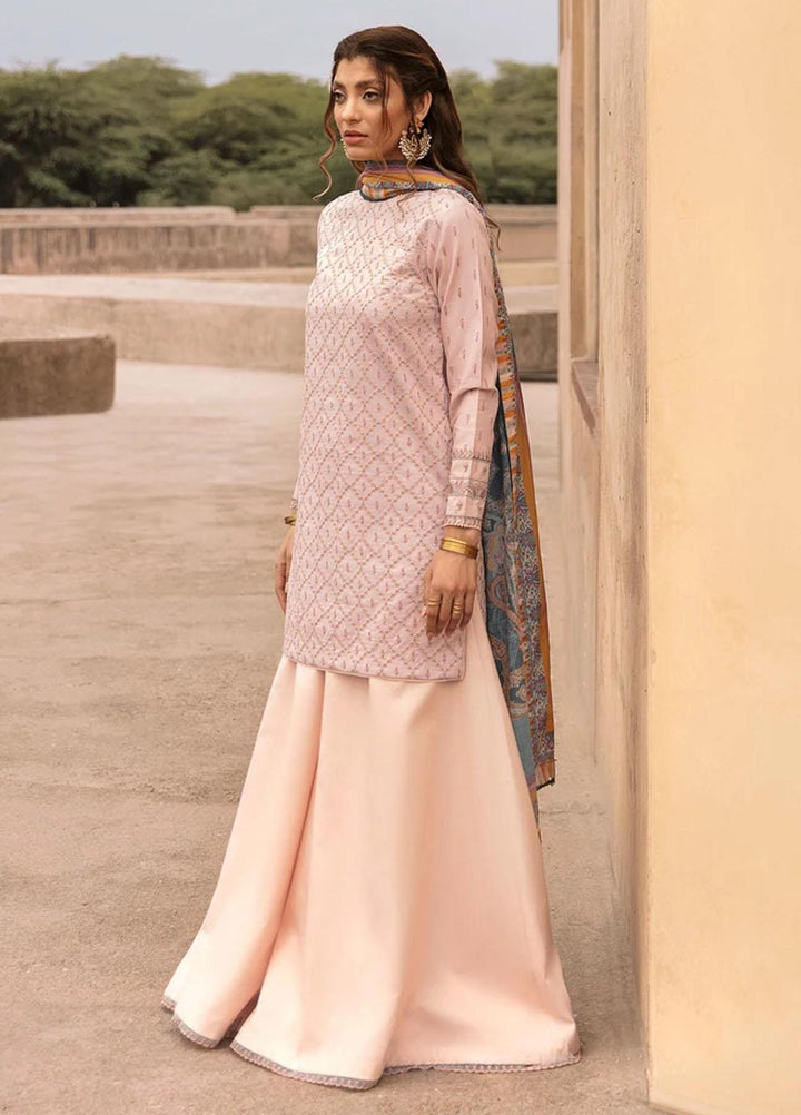 Mashriki Embroidered Lawn Suits Unstitched 3 Piece MSH21L 04 - Summer Collection