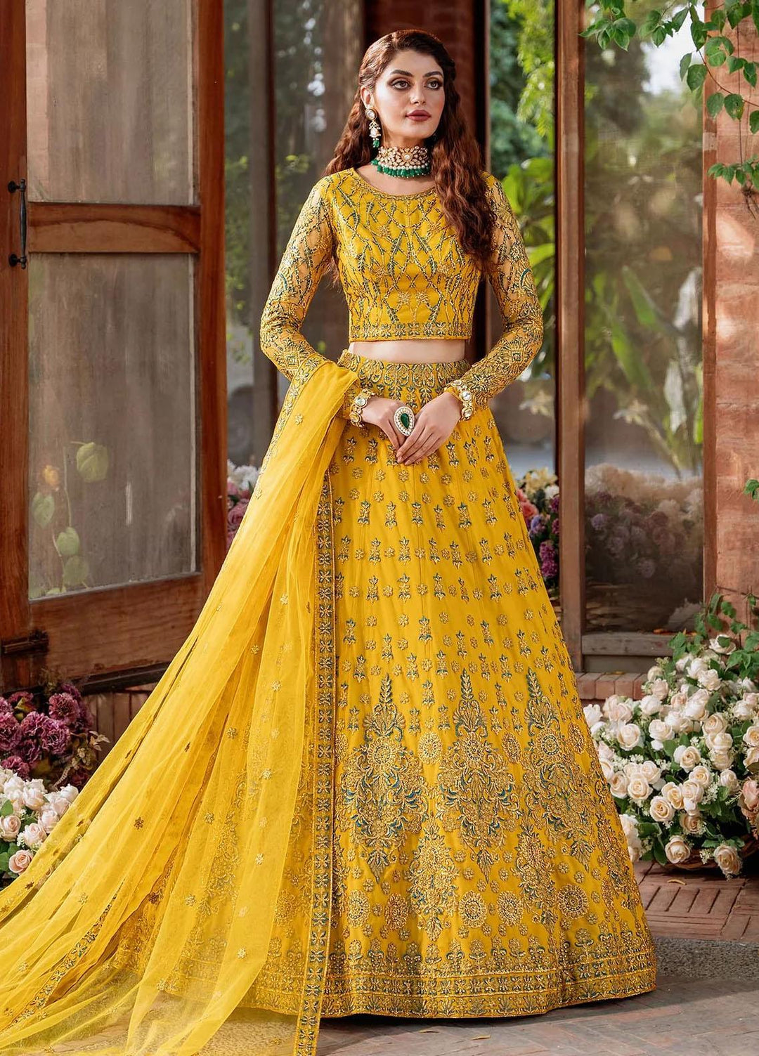 Mastani By Akbar Aslam Embroidered Net Suits Unstitched 3 Piece AA23MS 1491 Shehernaz - Wedding Collection