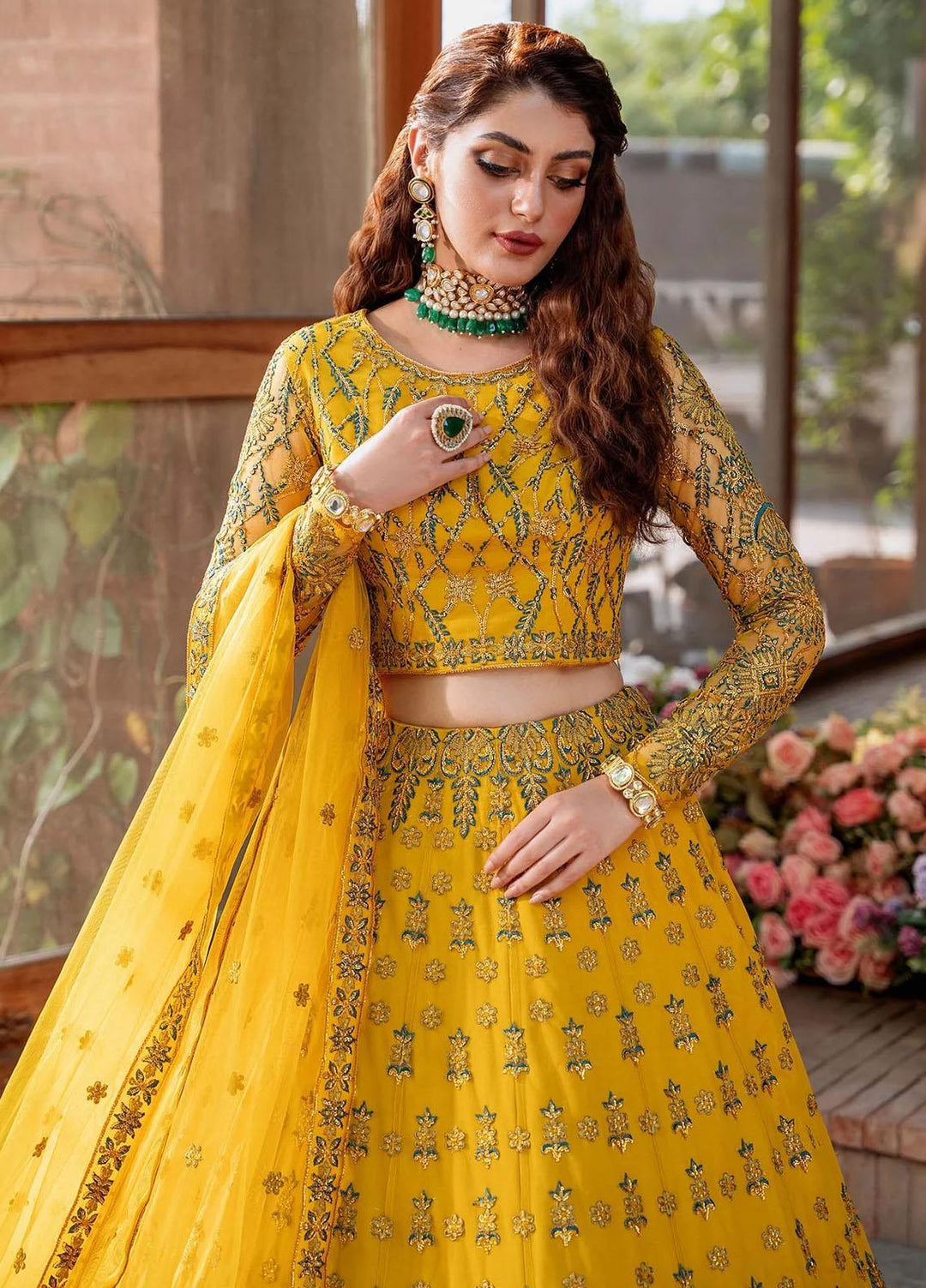 Mastani By Akbar Aslam Embroidered Net Suits Unstitched 3 Piece AA23MS 1491 Shehernaz - Wedding Collection