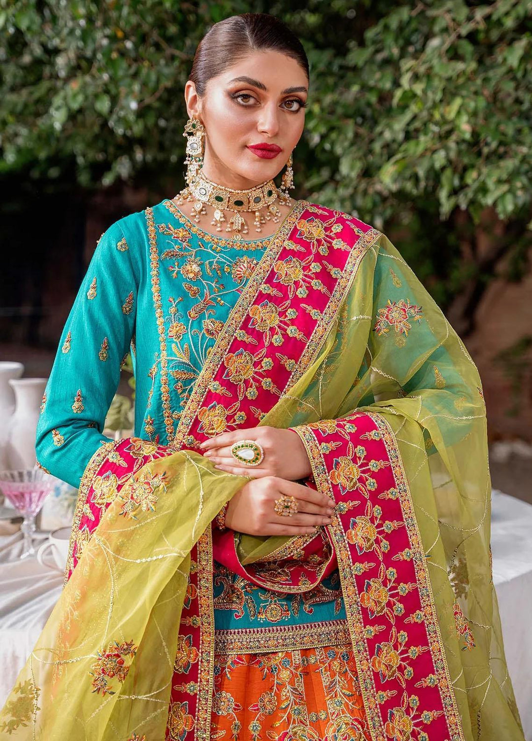 Mastani By Akbar Aslam Embroidered Raw Silk Suits Unstitched 3 Piece AA23MS 1492 Maahru - Wedding Collection