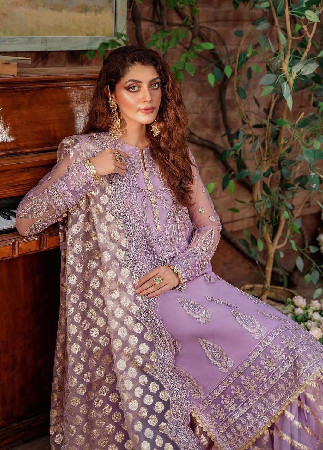 Mastani By Akbar Aslam Embroidered Net Suits Unstitched 3 Piece AA23MS 1493 Raniya - Wedding Collection