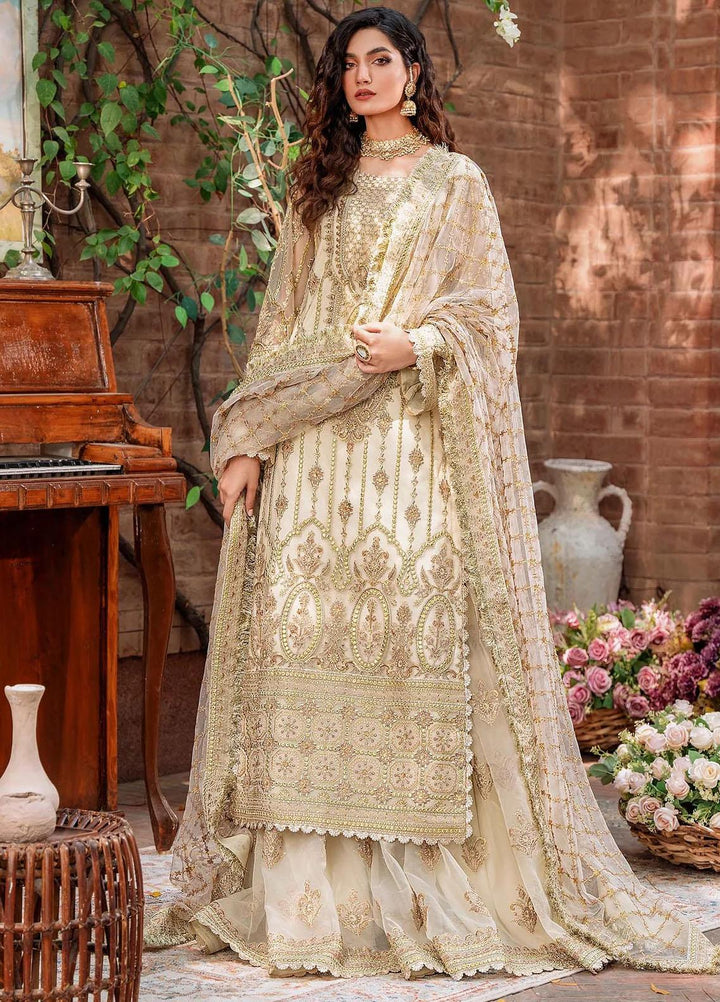 Mastani By Akbar Aslam Embroidered Net Suits Unstitched 3 Piece AA23MS 1494 Mehrunisa - Wedding Collection
