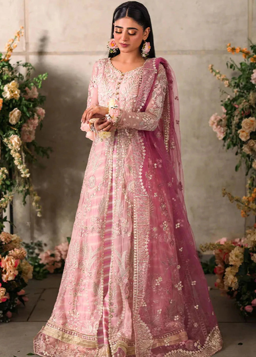 Mastani by Mushq Embroidered Chiffon Suits Unstitched 4 Piece MQ24MT MCH-03 Maisha - Luxury Collection