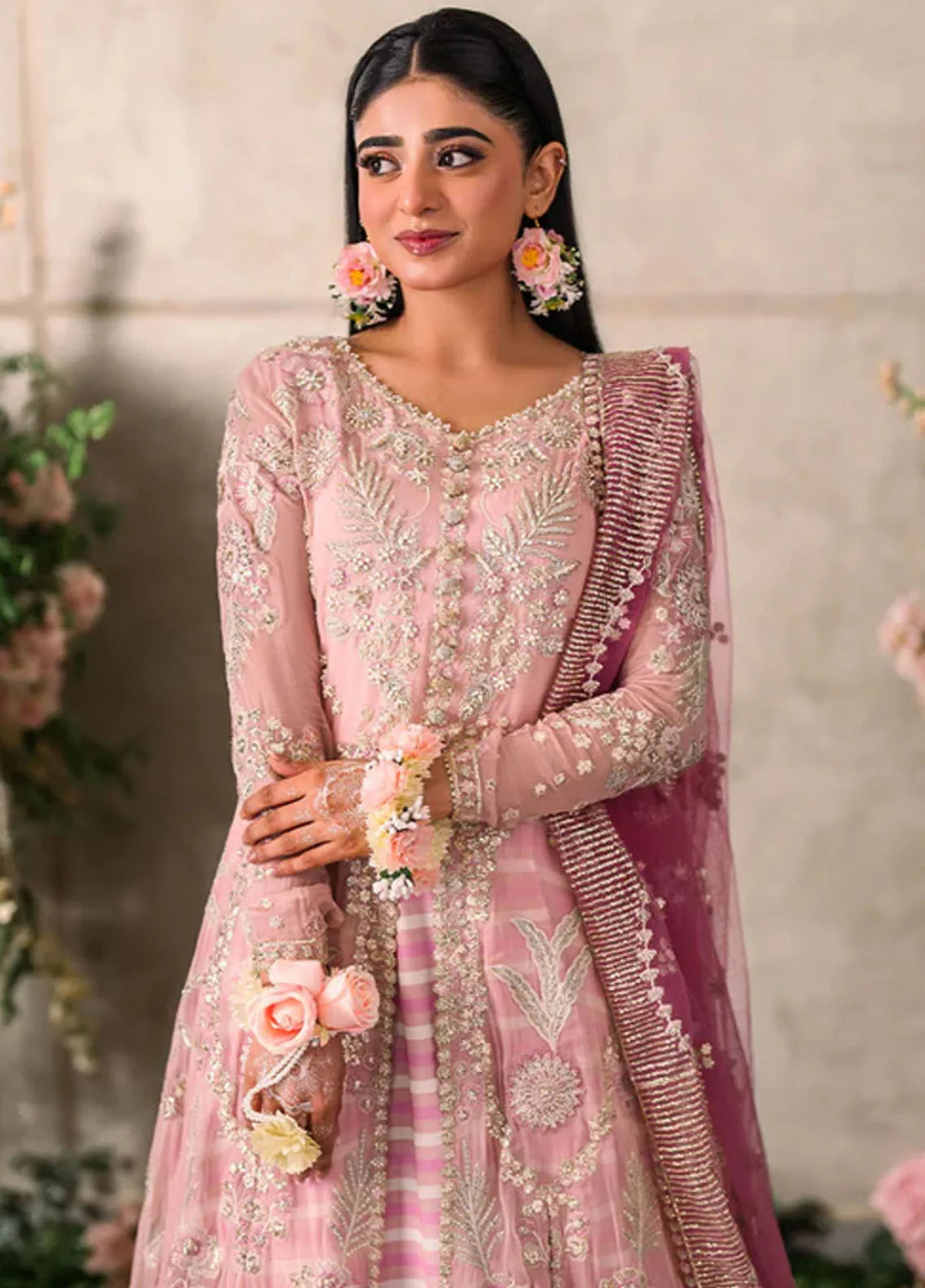 Mastani by Mushq Embroidered Chiffon Suits Unstitched 4 Piece MQ24MT MCH-03 Maisha - Luxury Collection