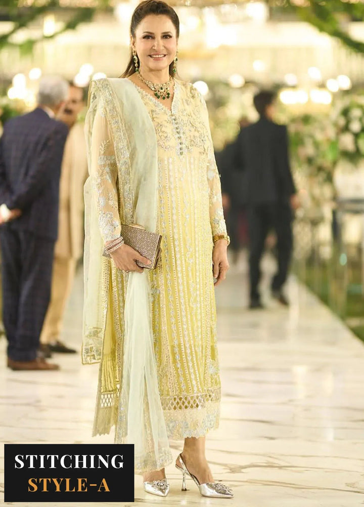 Mastani by Mushq Embroidered Chiffon Suits Unstitched 4 Piece MQ24MT MCH-06 Hira - Luxury Collection