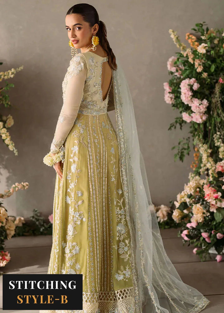 Mastani by Mushq Embroidered Chiffon Suits Unstitched 4 Piece MQ24MT MCH-06 Hira - Luxury Collection