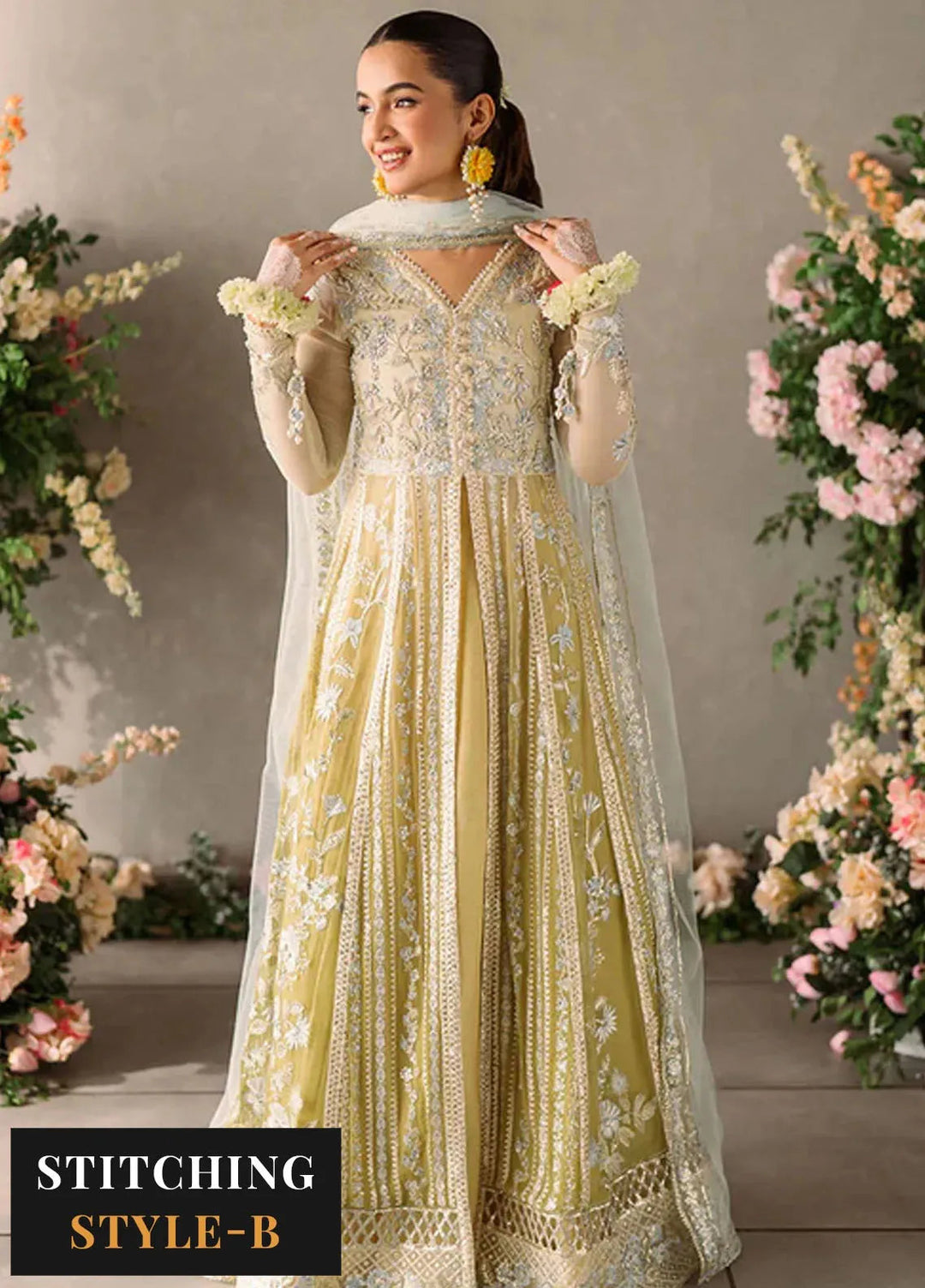 Mastani by Mushq Embroidered Chiffon Suits Unstitched 4 Piece MQ24MT MCH-06 Hira - Luxury Collection