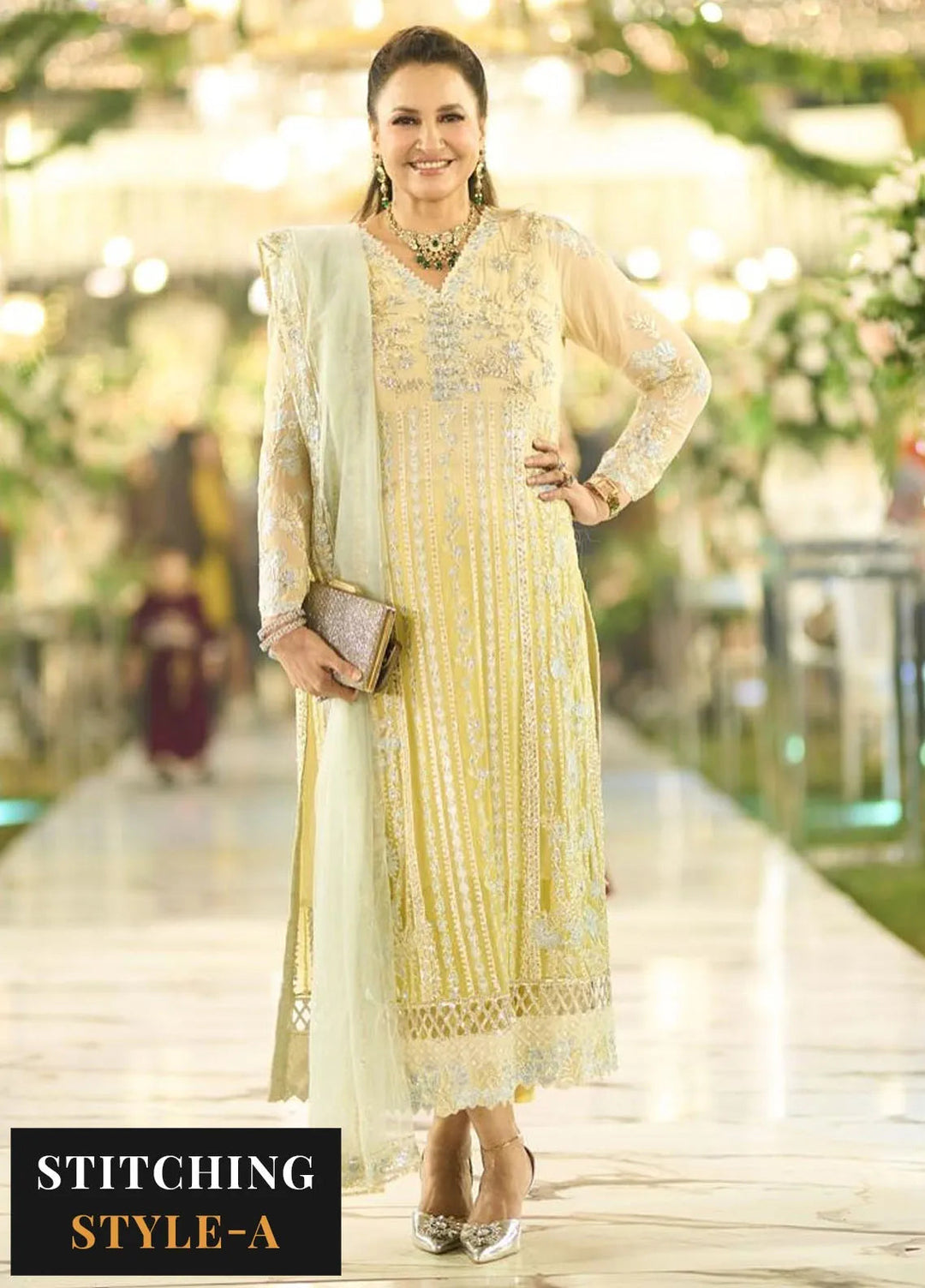 Mastani by Mushq Embroidered Chiffon Suits Unstitched 4 Piece MQ24MT MCH-06 Hira - Luxury Collection