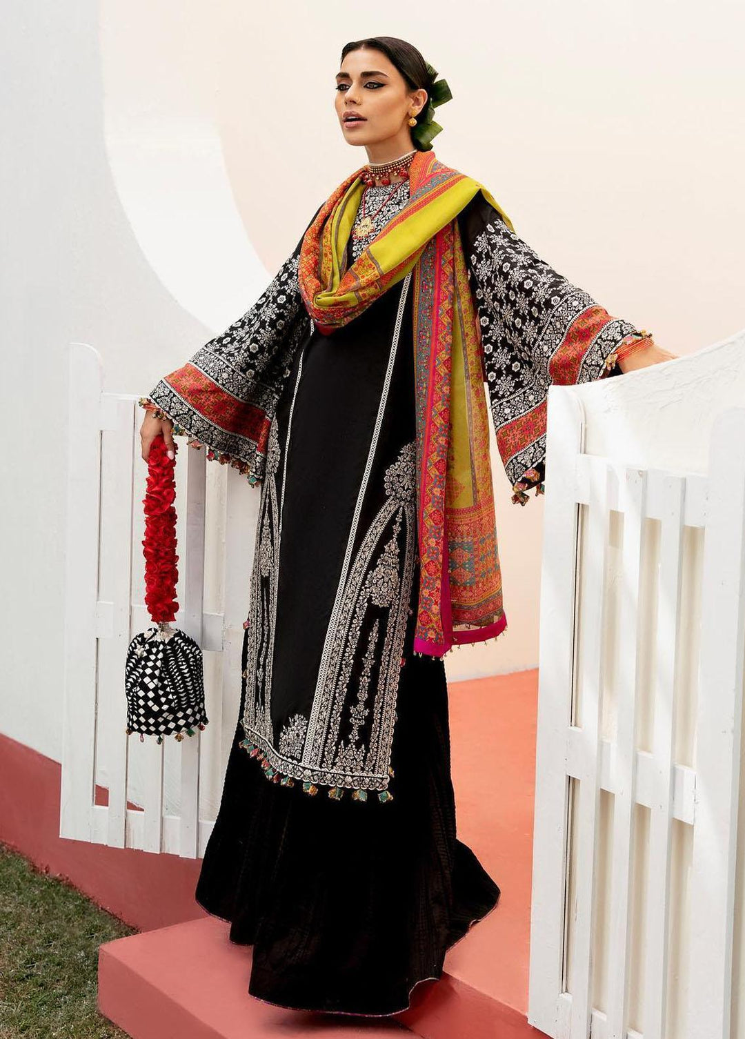 Mausam by Hussain Rehar Embroidered Lawn Suits Unstitched 3 Piece HRR23M Aandhi - Eid Collection