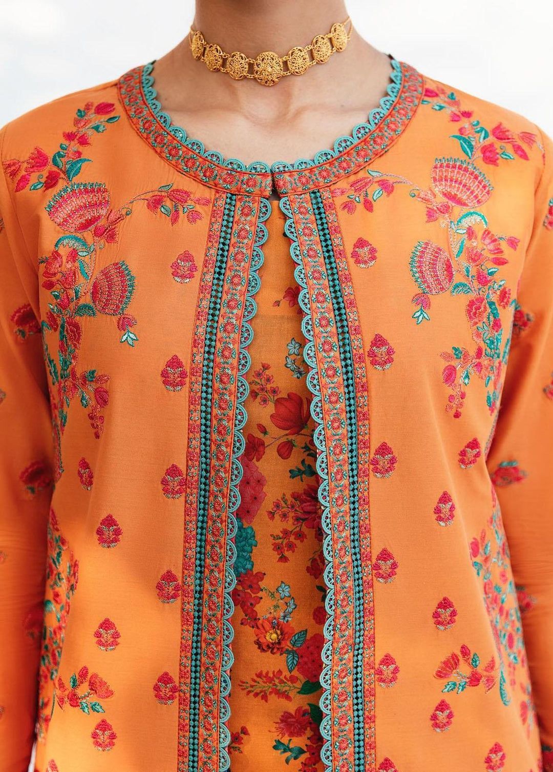 Mausam by Hussain Rehar Embroidered Lawn Suits Unstitched 3 Piece HRR23M Aftab - Eid Collection