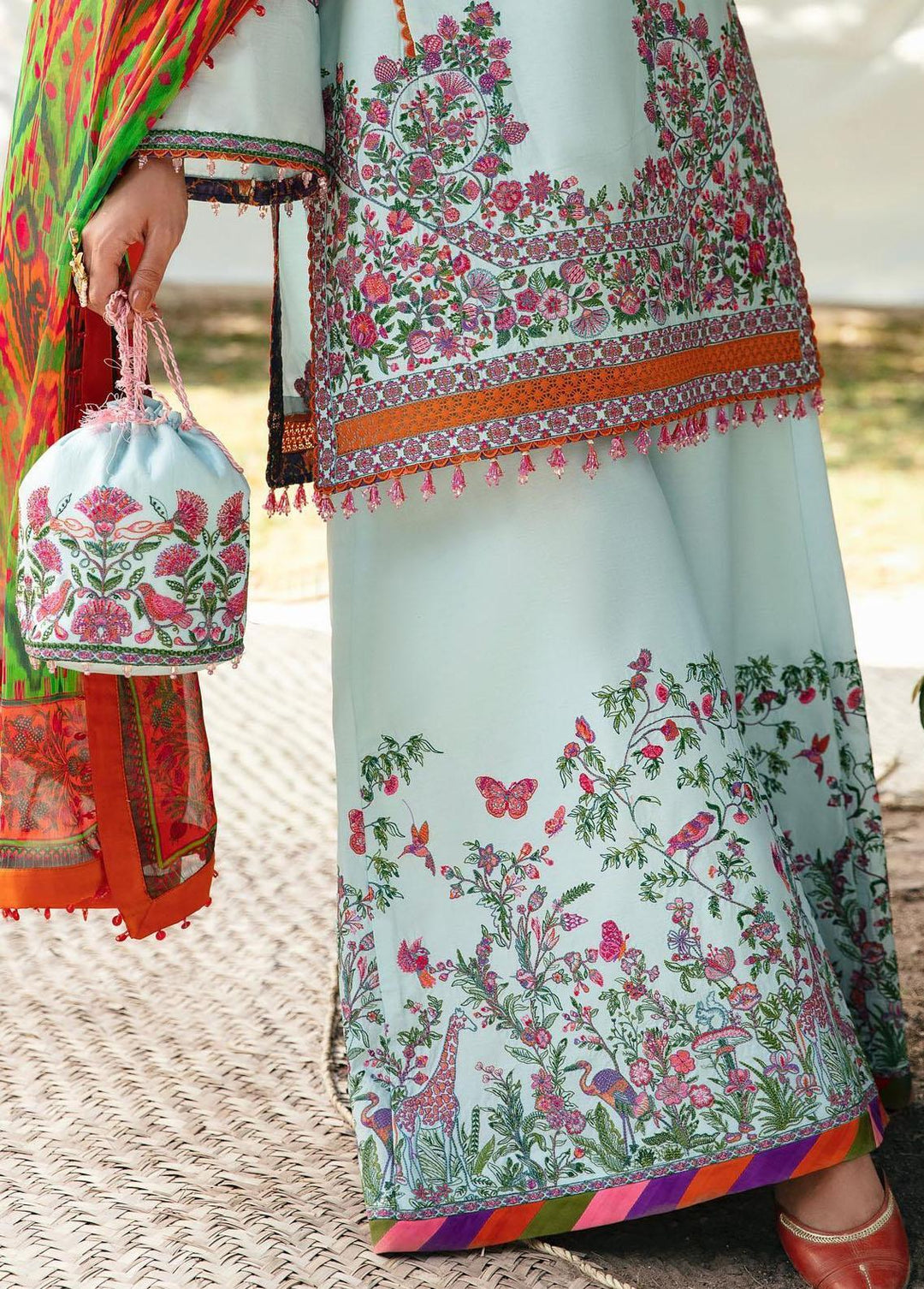 Mausam by Hussain Rehar Embroidered Lawn Suits Unstitched 3 Piece HRR23M Arsh - Eid Collection