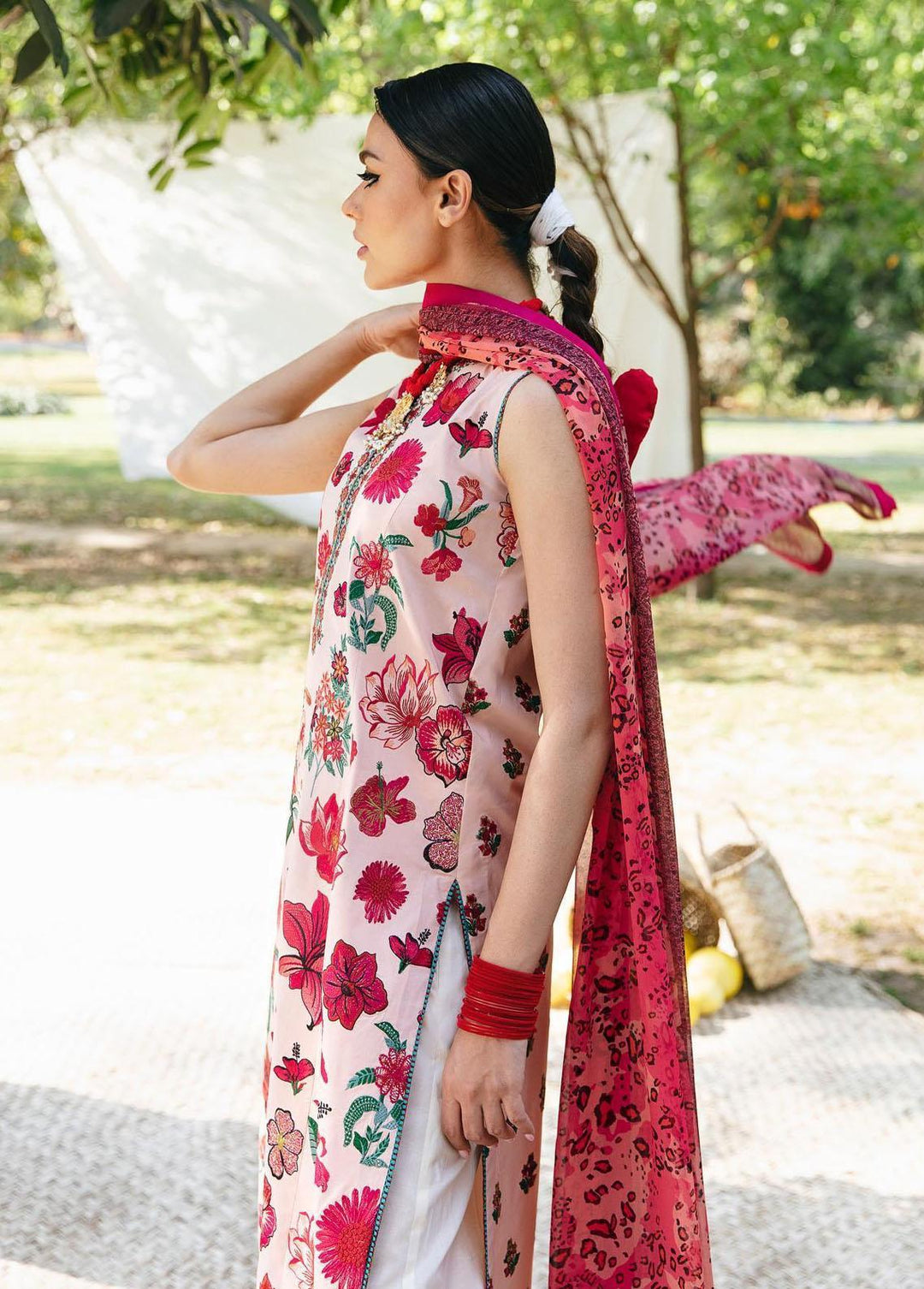 Mausam by Hussain Rehar Embroidered Lawn Suits Unstitched 3 Piece HRR23M Gaelic - Eid Collection