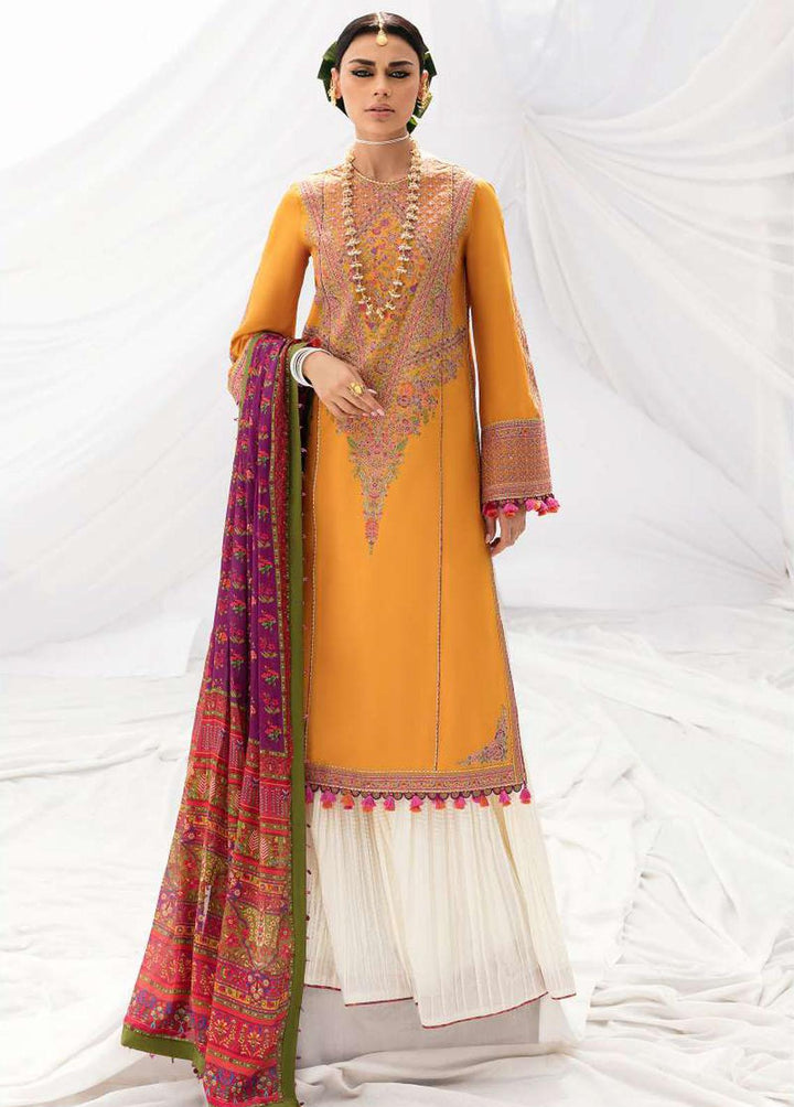 Mausam by Hussain Rehar Embroidered Lawn Suits Unstitched 3 Piece HRR23M Genda - Eid Collection