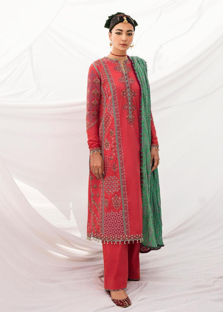 Mausam by Hussain Rehar Embroidered Lawn Suits Unstitched 3 Piece HRR23M Jazzar - Eid Collection