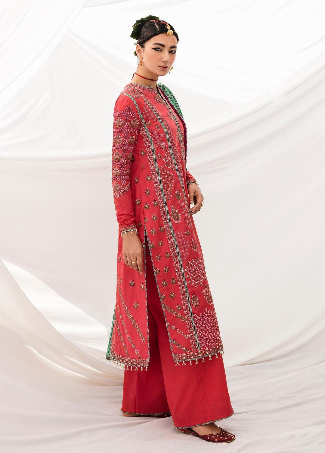 Mausam by Hussain Rehar Embroidered Lawn Suits Unstitched 3 Piece HRR23M Jazzar - Eid Collection