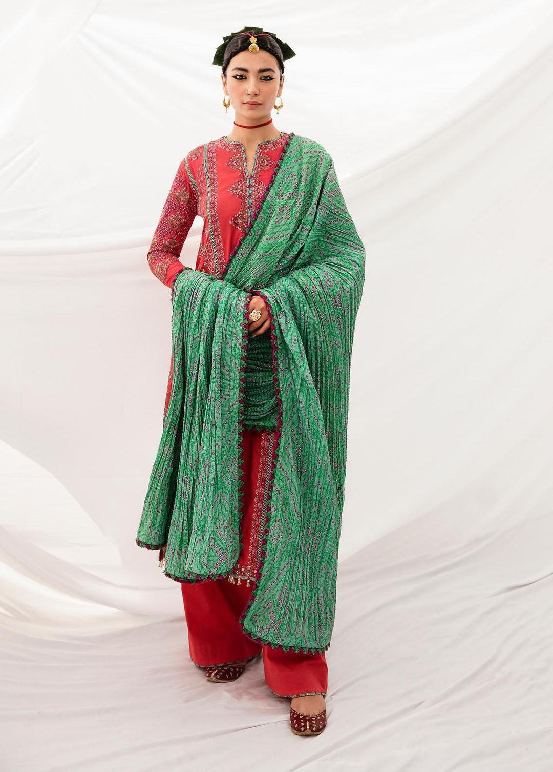 Mausam by Hussain Rehar Embroidered Lawn Suits Unstitched 3 Piece HRR23M Jazzar - Eid Collection