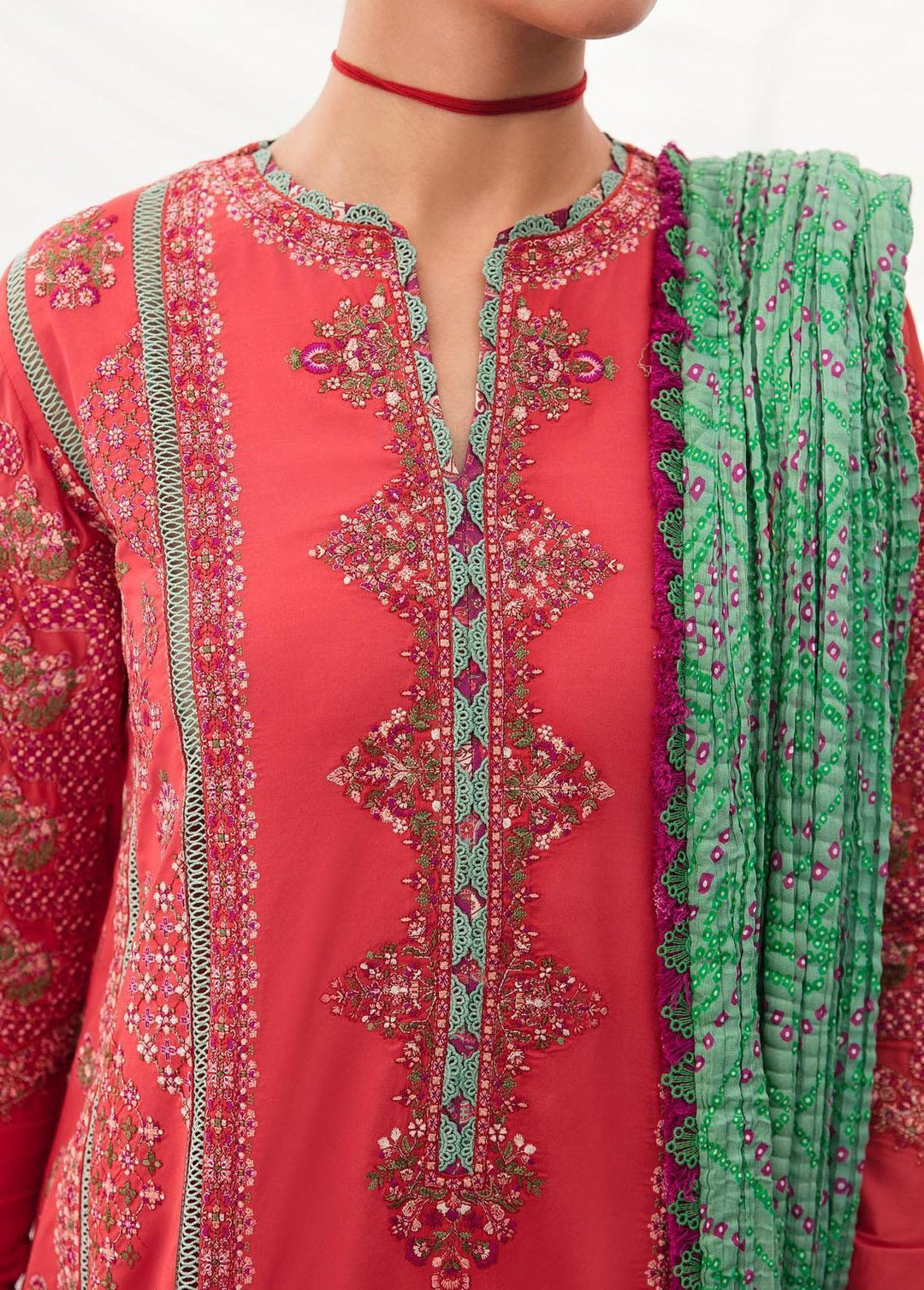 Mausam by Hussain Rehar Embroidered Lawn Suits Unstitched 3 Piece HRR23M Jazzar - Eid Collection