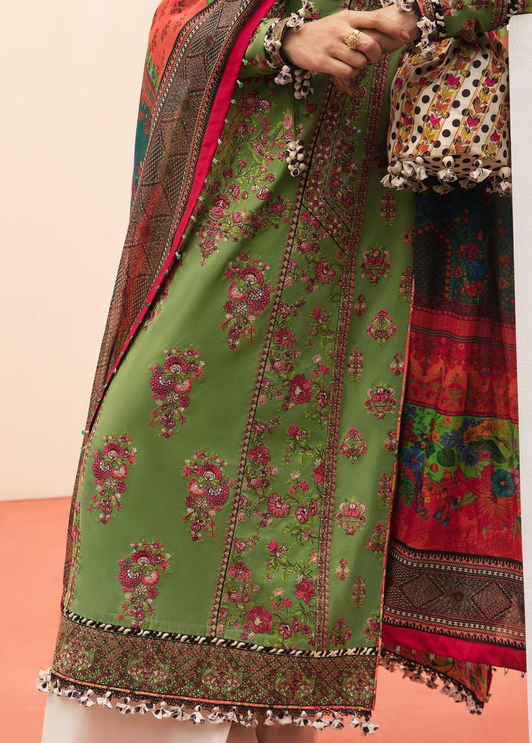 Mausam by Hussain Rehar Embroidered Lawn Suits Unstitched 3 Piece HRR23M Sahir - Eid Collection