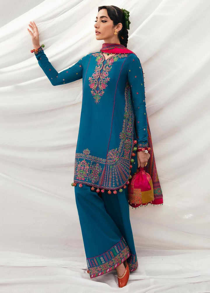 Mausam by Hussain Rehar Embroidered Lawn Suits Unstitched 3 Piece HRR23M Shab - Eid Collection