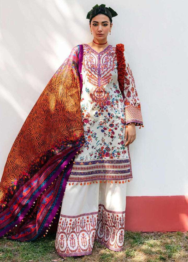 Mausam by Hussain Rehar Embroidered Lawn Suits Unstitched 3 Piece HRR23M Shafaf - Eid Collection