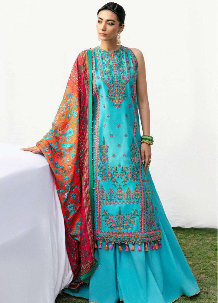 Mausam by Hussain Rehar Embroidered Lawn Suits Unstitched 3 Piece HRR23M Zair - Eid Collection