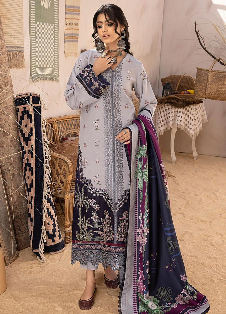 Maya By Bin Ilyas Embroidered Karandi Suits Unstitched 3 Piece BI23MY 1901-A - Winter Collection